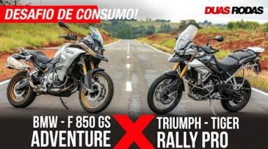 BMW F 850 GS ADVENTURE X TRIUMPH TIGER 900 RALLY PRO I DESAFIO DE CONSUMO MOBIL EPISÓDIO 4