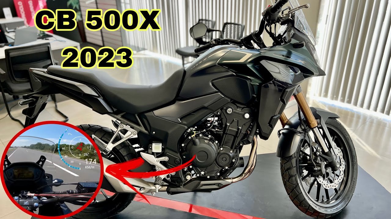 NOVA HONDA CB 500 X 2023 VERDE EM DETALHES/A MELHOR MOTO DA HONDA CORINGA?