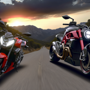 Moto Honda Hornet vs Ducati Diavel