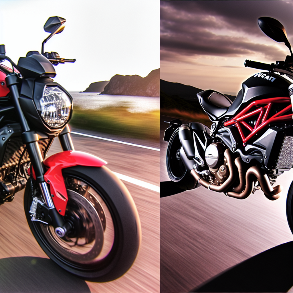 Moto Honda Hornet vs Ducati Monster