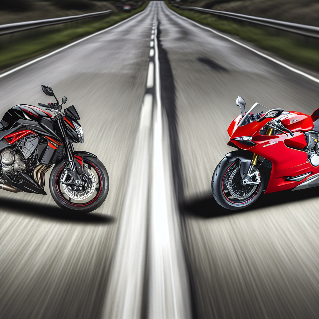 Moto Honda Hornet vs Ducati Panigale